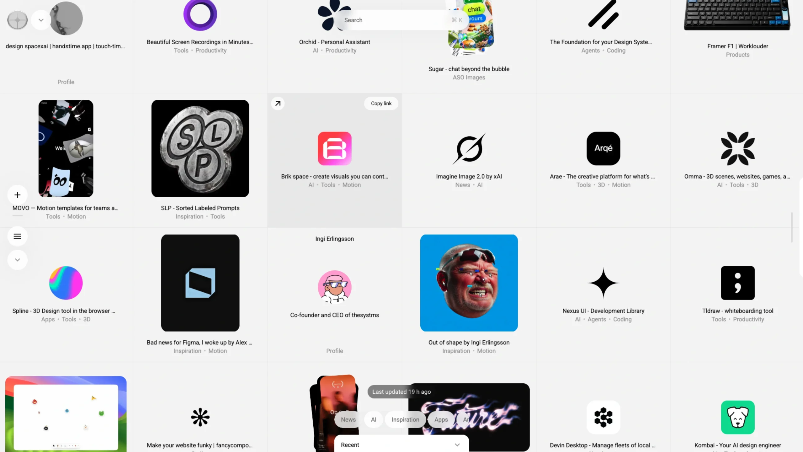 Scroll Gallery – Discover Best Design Resources
