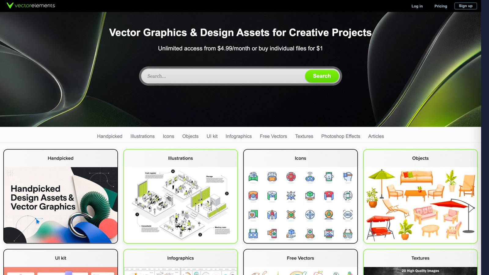 VectorElements – Vector Graphics & Design Assets